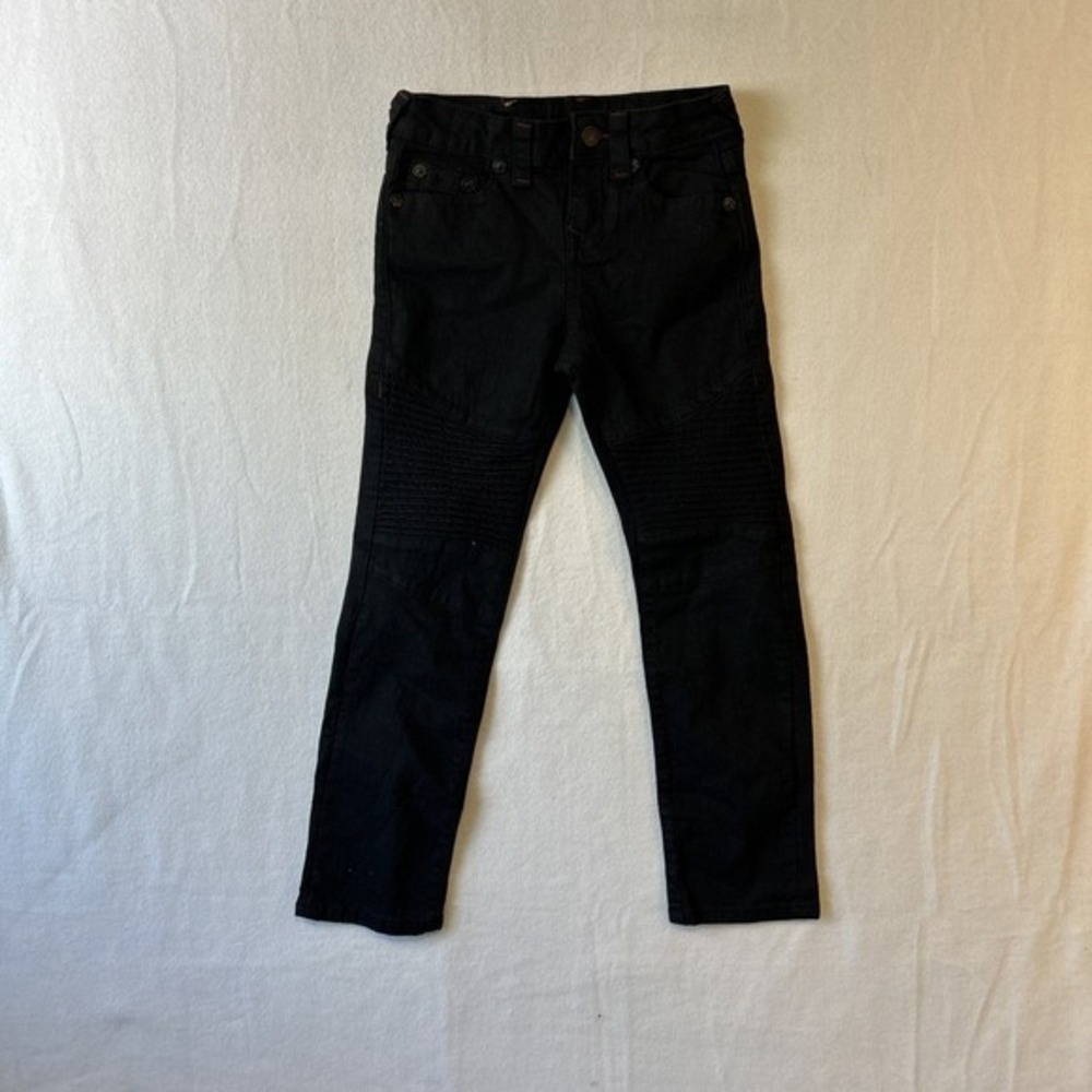 Relaxed slim kids‎ size 7 True Religin Geno Black Jeans #1328